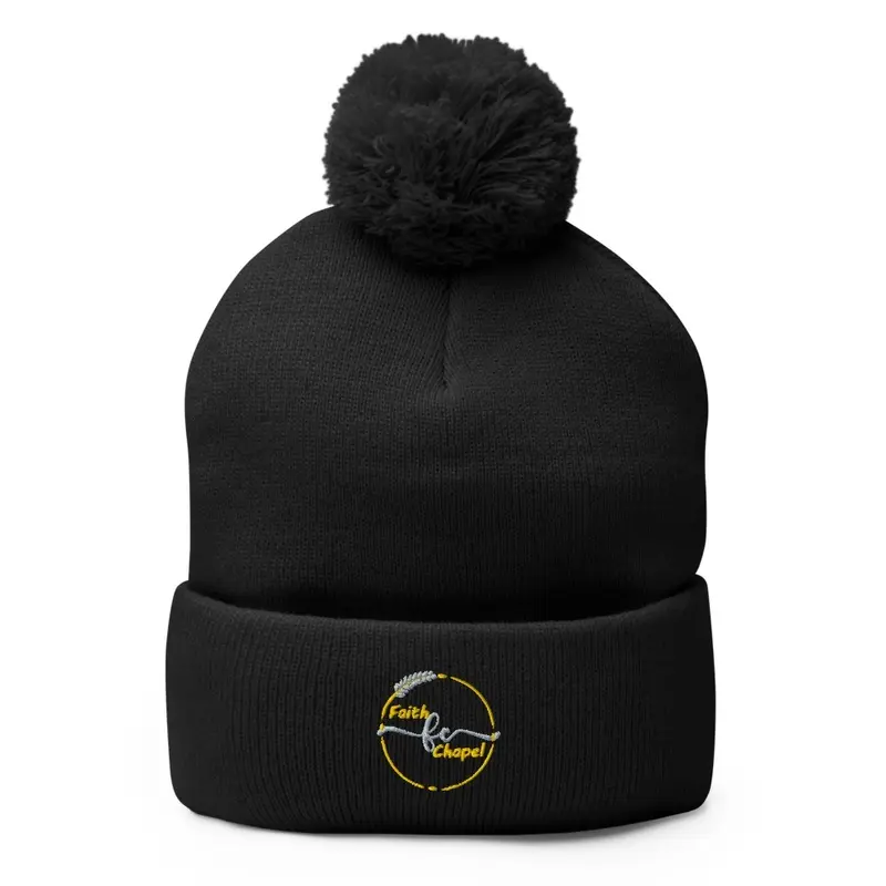 Faith Chapel pom pom beanie